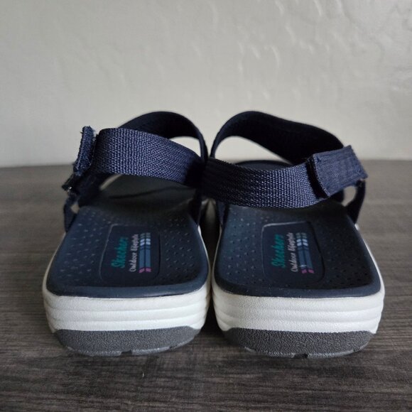 Skechers Reggae Cup Home Skillet Sandal Navy Blue Size Women's 9 Outdoor Sporty - Picture 4 of 11